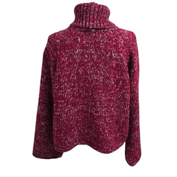 Urban Outfitters Women's‎ Red Turtleneck Cropped Sweater Size Medium - Picture 4 of 6
